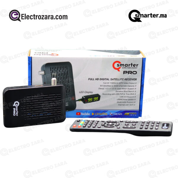 Qsmarter Pro Récepteur Numérique Récepteur DVB-s2 Haute Définition