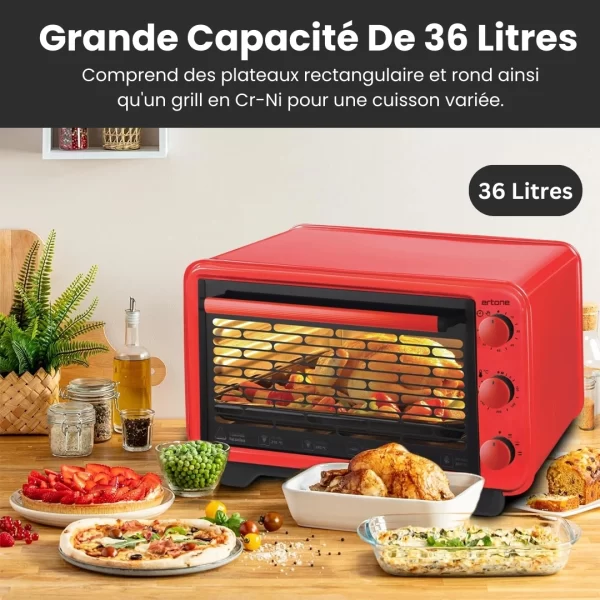 Ertone ERT-MN 9060RS Mini-Four Électrique (1420W)