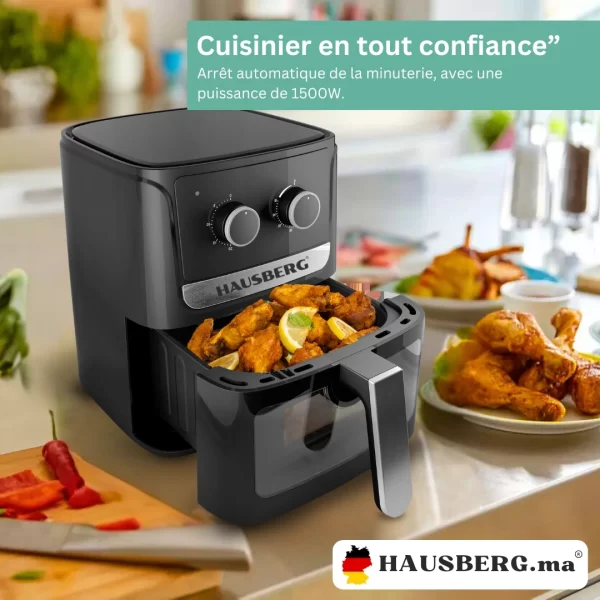 hausberg friteus a air fryer 5 litres hb-2340