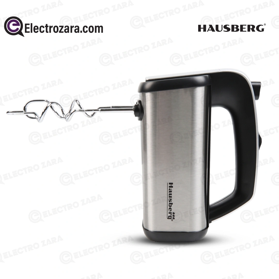 Hausberg HB-4201NG Mélangeur Électrique Mixeur Noir 5 Vitesse - 250W-400W, AC220-240V, 50/60Hz