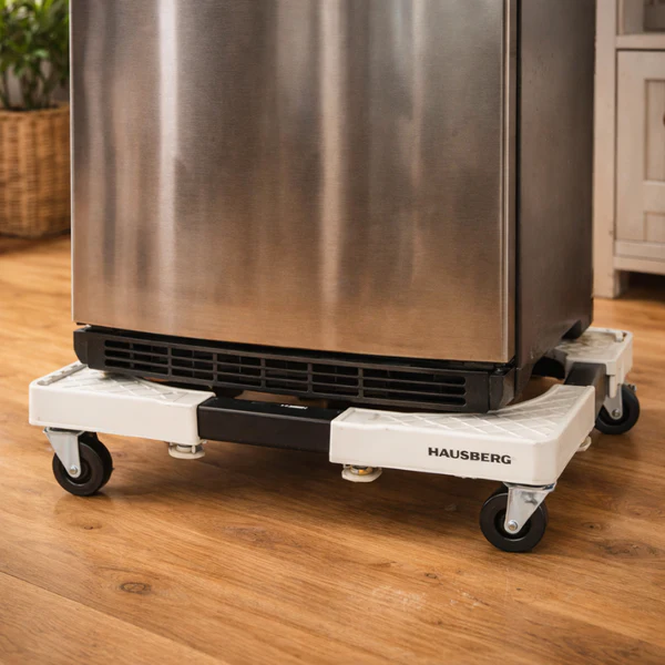 Hausberg HB-H 103R Base de Support pour Appareils Électroménagers Blancs à Roulettes – Image 2