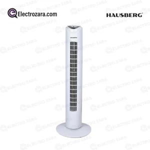 Hausberg HB-5950AB Ventilateur tour 3 vitesses avec télécommande et minuterie