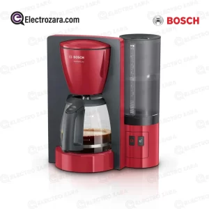 Bosch TKA6A044 Cafetiere 1.2 Litres rouge set petit dej (1100W)