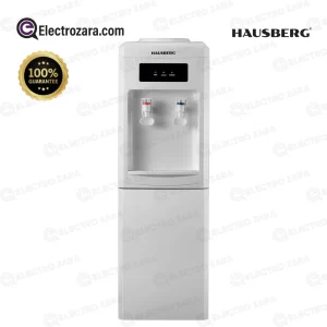 Hausberg HB-6024AB distributeur d'eau au sol réservoir d'eau en acier inoxydable, thermostat automatique, blanc Puissance de chauffage 550W puissance de refroidissement 85 W