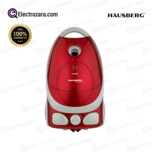 Hausberg HB-2850GR Aspirateur 3 Litres Protection contre la surchauffe, indicateur de poussière, rouge/gris (1600-2000W)