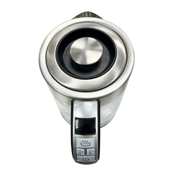 Hausberg Hb-3625 Bouilloire en verre avec Affichage Numérique (1800 W, 1,8 Litres), Indicateur LED, Arrêt Automatique, Matériau Inox + Verre – Image 2