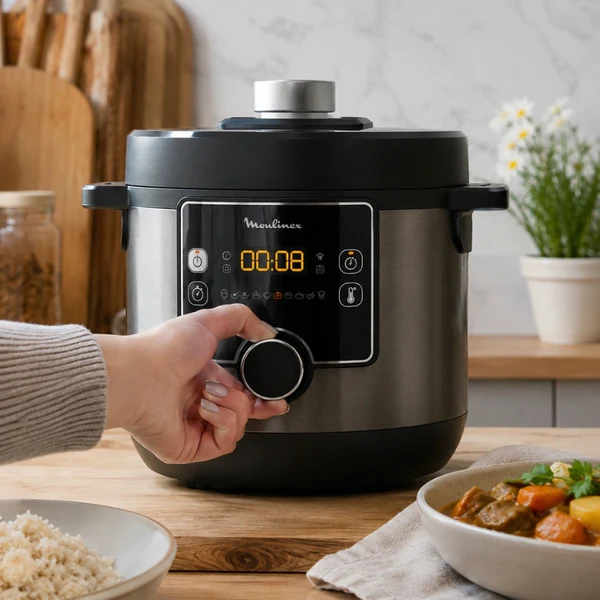 Moulinex CE777810 Turbo Maxi Fast Multicooker 7,6 Litres Noir (1400W) – Image 2