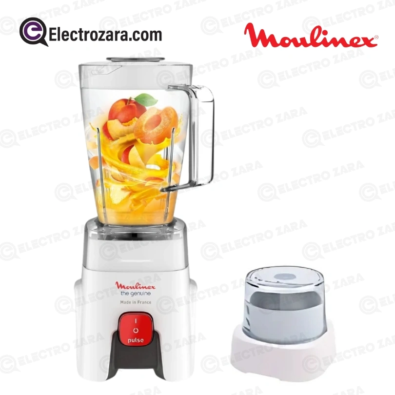 خلاط مولينكس LM241B25 الأصلي سعة 1.75 لتر (500 واط، 220 فولت، أبيض)