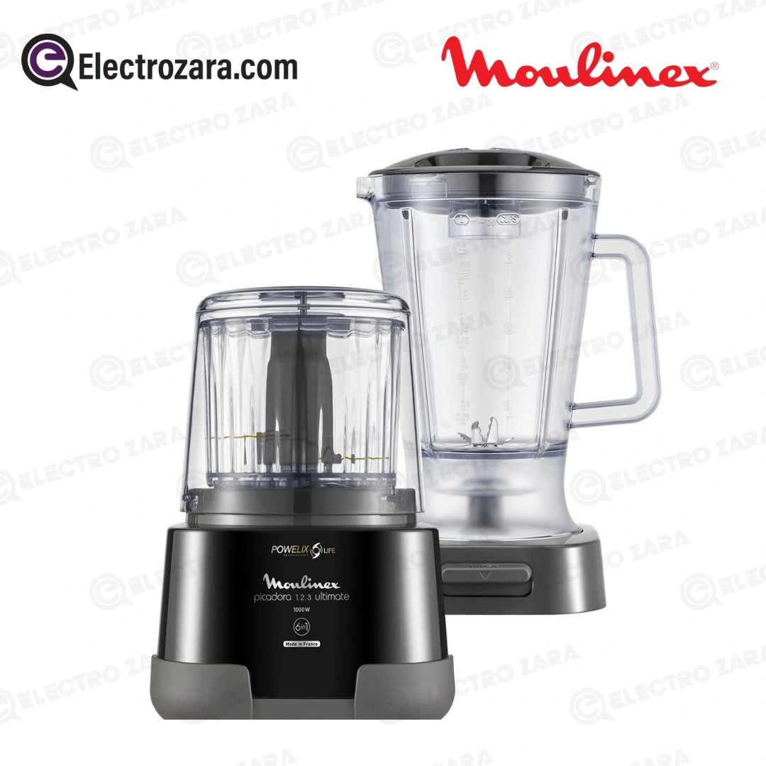 Moulinex DP815810 Blender Mixeur Electrique XXL Noir Bol en Verre 1,5 Litres (1000W)