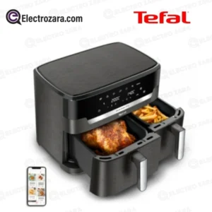 Tefal EY942HE0 Air Fryer Electrique Dual Easy Fry XXL EY942HE0 (11 Litres, 2700W, Gris Foncé)