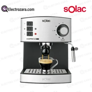ماكينة تحضير قهوة الإسبريسو Solac 4480 بسعة 19 بار، مصنوعة من الفولاذ المقاوم للصدأ، ومزودة بإيقاف تشغيل تلقائي (850 واط)
