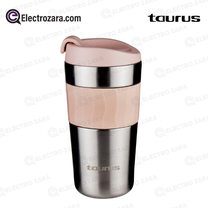 Taurus Mug Isotherme 350 ml Thermos en Acier Inoxydable Orange