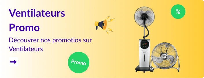 ventilateurs promotion