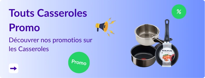 réduction sur casseroles