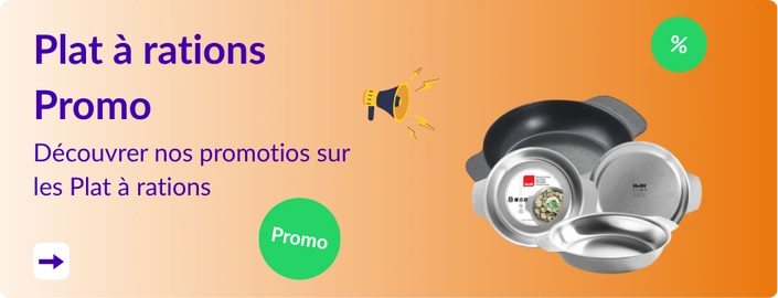 réductino sur les plat à rations