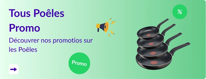 réduction sur les poeles