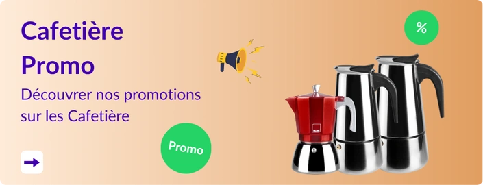 Réduction sur cafetiére