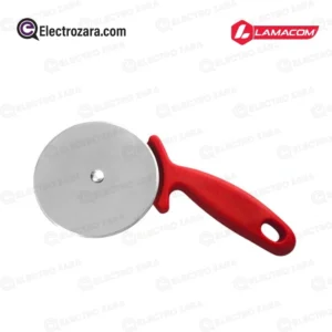 Lamacom Roulette à Pizza GM – Lame Inox Tranchante et Poignée Ergonomique Rouge | Coupe-Pizza Durable et Facile à Nettoyer